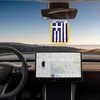 Greece Hanging Flag with Suction Cup 4x6 Inch - Double