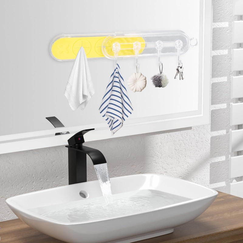 Naapesi 1 Pcs Suction Cup Hook - Plastic Kitchen Hook