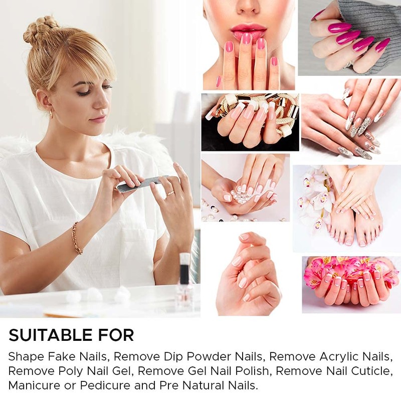 Karlash Professional Double Sided Emery Board 7" Black Nail File