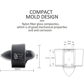 DD Underwater Spotlight 1.2 kg Thrust 12 V Brushless Motor with Bi-Directional Fully Waterproof ESC for ROV, RC Boat, Underwater Vehicle, Diving, Seabed Photography, Seabed Photography (CCW)