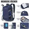 BECOJADDE Hiking Backpack Men Women 40L Ultralight Foldable Backpack Waterproof