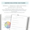 A5 Quarterly Undated Goal-Setting + Daily Planner - 120 GSM
