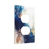 Art Marble Abstract 1 Gang Duplex Device Wall Plate Cover