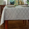 SASTYBALE Jacquard Tablecloth Flower Pattern Polyester Table Cloth Spill Proof