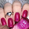 Cupcake Polish Crazy Mod Love - dark pink red holographic