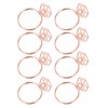 100Pcs Cute Paper Clips Ring Style Anti Slip Sturdy Electroplated