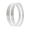 Rising Sun Silver Aluminum Rim Set - Compatible with Honda