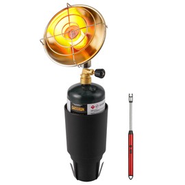GasBRUH Golf Cart Heater with Cup Holder-Control Valve,Portable 6200BTU Outdoor Propane Heater with Windproof USB Lighter, Fits Most Golf Cart EZGO, Yamaha & Club Car (Fuel Not Included)