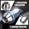 14x2 OEM Lug Nuts Chrome Finish SCM435 Steel for F150