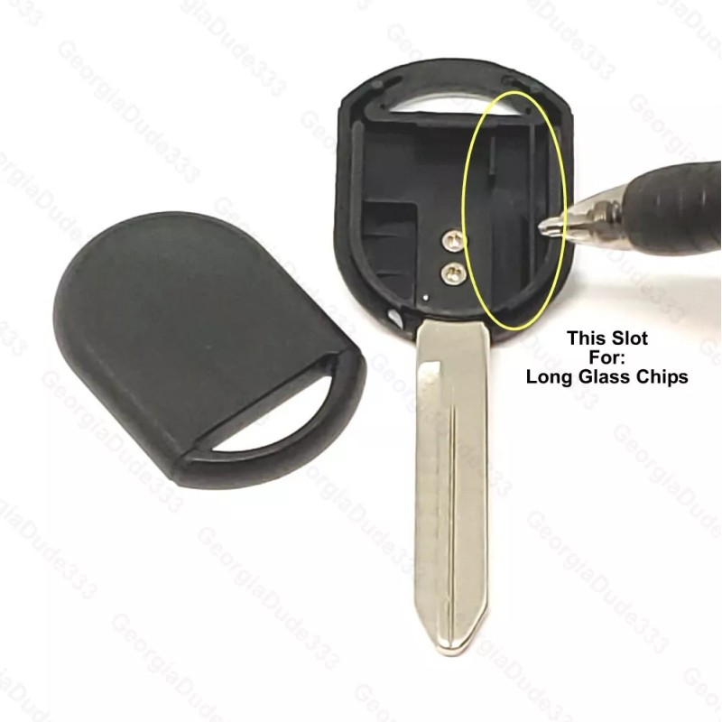 Aftermarket Products 2Pak: Ford Replacement Key Shell Case w/ Chip