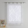 Heichkell Burnout Roman Blind Roman Blind with Loops Transparent Curtain