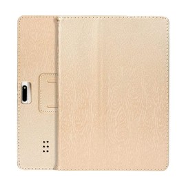 Universal Shockproof PU Flip Stand Case Cover for 10.1 Inch Android Tablet PC (Gold)