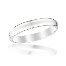 Beloved Child Goods Sterling Silver Baby Ring, 2mm Domed Band in a Size 1, Beautifully Gift Packaged Makes an Ideal Baby Shower, Baptism or Christening, or Christmas gift