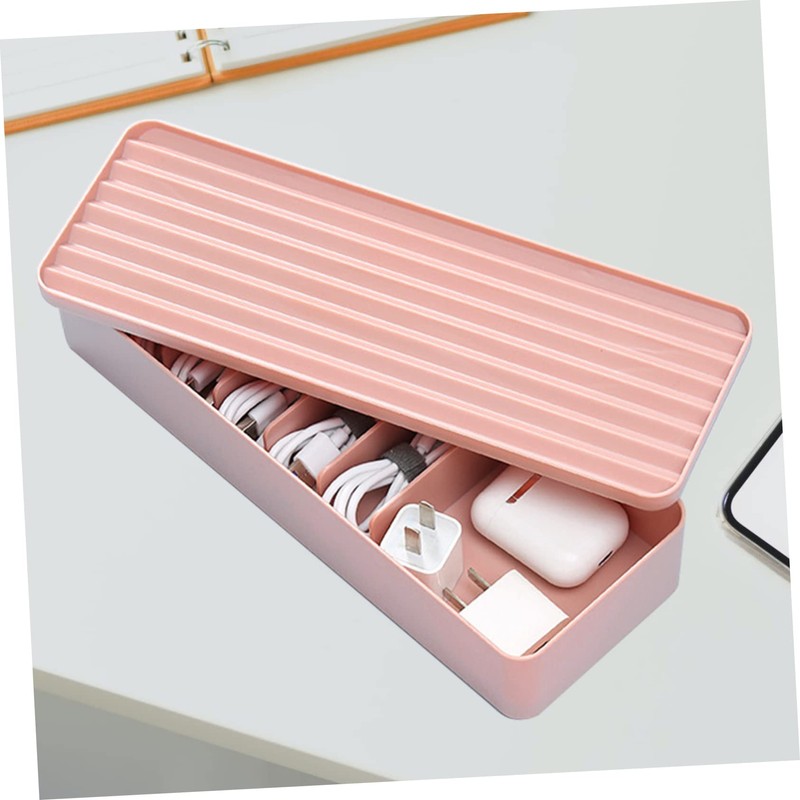 Operitacx 1Pc Desktop Cable Organizer Box Wire Storage Case with