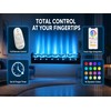 nanzgecc RGBW LED 32W Plug-in 40in Wave Wall Light with