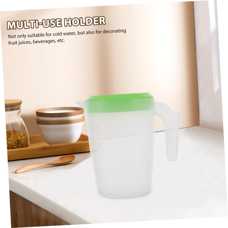 ABOOFAN Juice Pitcher with Lid Round Beverage Jug for Home