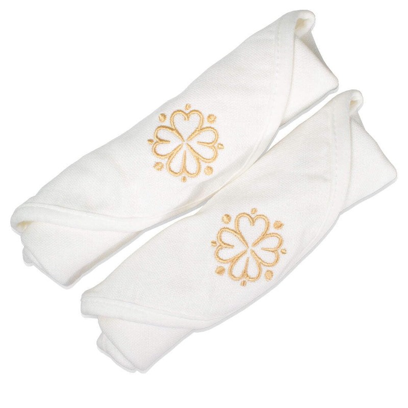Oscar Charles Organic Cotton Cleansing Cloths, Double-Sided Design for Exfoliation,