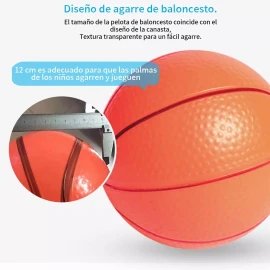 GB-01 Kit De Aro De Baloncesto Para Niños, Bomba + 4 Pelotas