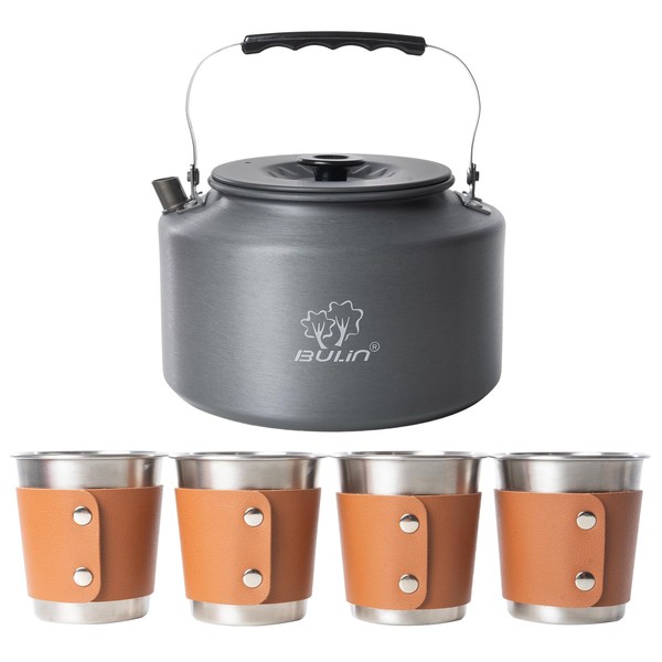 Bulin Kettle Camping 2.2 L Camping Kettle with 4 Stainless