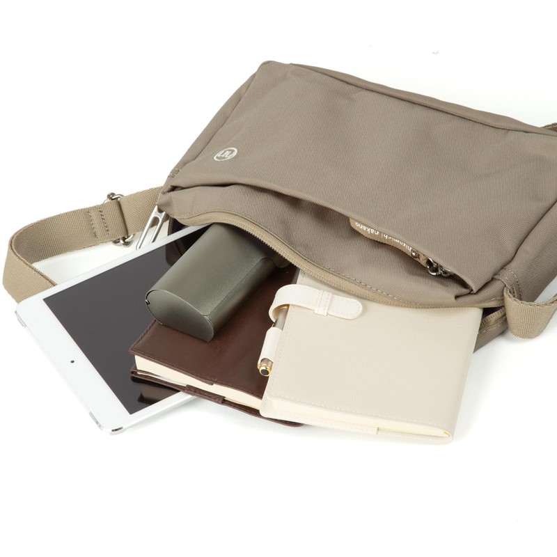 Hiromichinakano Shoulder Bag Age, No. 17671, beige, (greige)