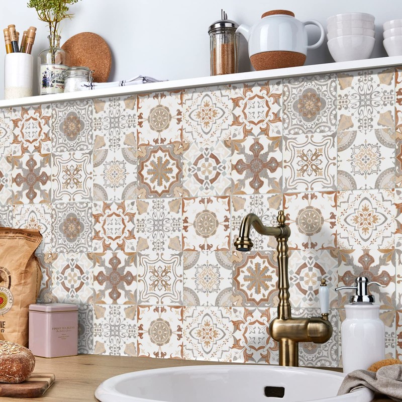 24 Pcs Peel and Stick Tile Backsplash Self-Adhesive Tile Sticker