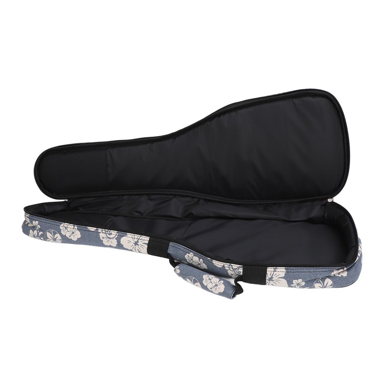 Ukulele Case Backpack Hawaiian Hibiscus Flower Pattern Thickened Ukulele Padded