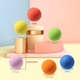 oazoxcx Pack of 12 Soft Foam Balls - Soft Balls for Safe Indoor Toy Fun - Vibrant Balls Unique Birthday Gifts for Boys and Girls