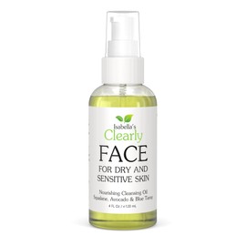 Clearly FACE, Natural Oil Cleanser Face Wash and Makeup Remover | Gentle Cleansing Oil with Avocado, Argan, Blue Tansy and Vegan Squalane | Pure & Toxin-Free, Water Free, Made in USA
