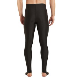 Sillictor Men's Leggings, Swimwear, Spats, Long Pants, Amphibious, Swimwear, Compression Tights, Sports, Swimming, Rash Bunting, black