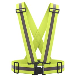 A-SAFETY Safety Vest, Orange, Reflective Vest, Fluorescent Belt, High Visibility, Adjustable, Bicycle, Motorcycle, Traffic Security, Night Security, Guidance, Guardman, For Construction Sites, yellow
