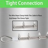 ZCLGOOD 8PCS 5/32" M4 Wire Rope Clamps with Thimbles Set,
