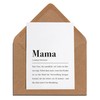 Mum Card with Envelope - Mama Definition