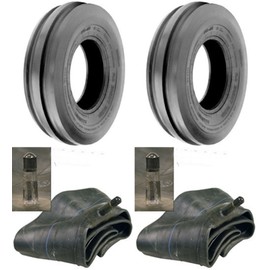Air Loc LOT of Two (2) 4.00-8 4.00x8 Tri Rib (3 Rib) Tires with Tubes