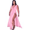 Women's Off Shoulder Casual Long Sleeve Split Maxi Party Dresses