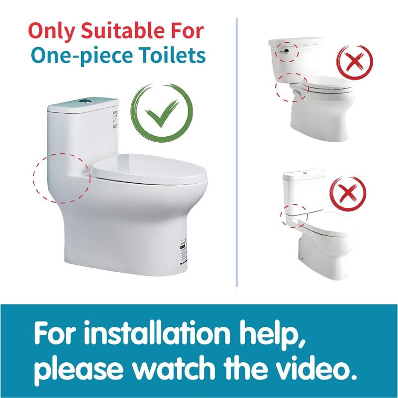 Ulinlo pouly 2-Inch Dual Flush Valve Replacement Kit for One-Piece