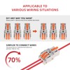 DIANN 10pcs Lever Wire Connectors 1 in 2 Out Circuit