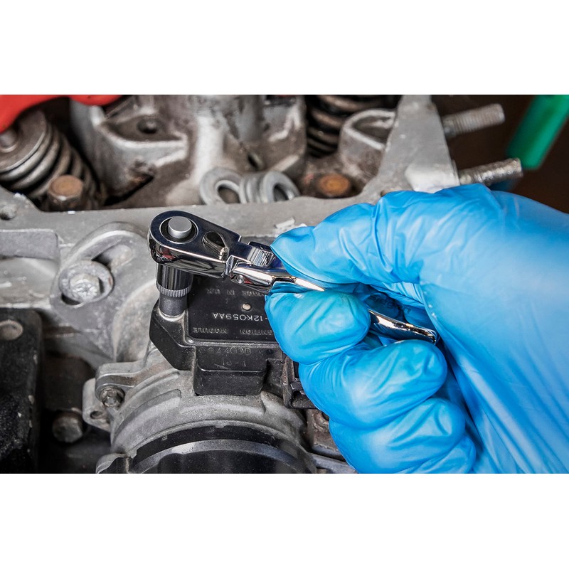 Sealey Siegen 1/4" Sq Drive Micro Flexi-Head Ratchet Wrench -