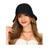 Rulala Fancy Womens Sun Hat Handmade Straw Bucket UV Protection