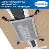 WurdeWindig Cable Management Net Under Desk - Cable Manager Kit-Flexible