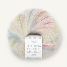 SANDNES GARN Ballerina Chunky Mohair – Colour: Tutti Frutti (1010) – 50 g/Approx. 135 m Wool