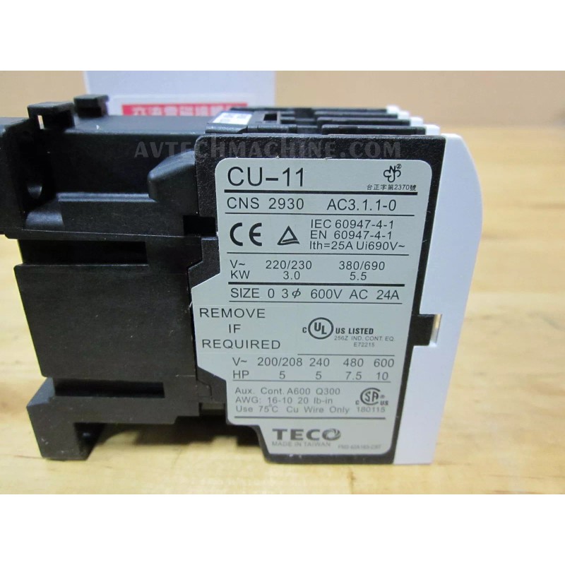 Teco Magnetic Contactor CU-11-3A1a-110