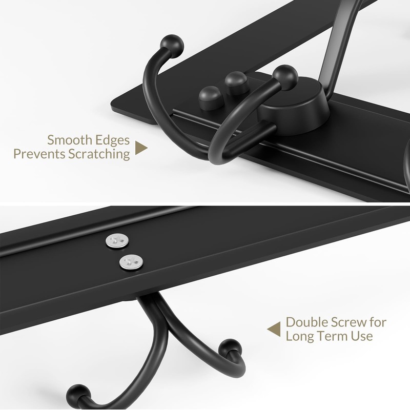 WLCSNG Heavy Duty Over The Door Hooks Rustproof - 25lb