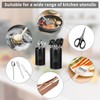 Ixydor 2 Pieces Kitchen Utensil Holder for Countertop, Black Stainless