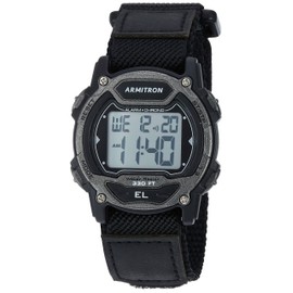 Armitron Sport Unisex Digital Chronograph Nylon Strap Watch, 45/7004