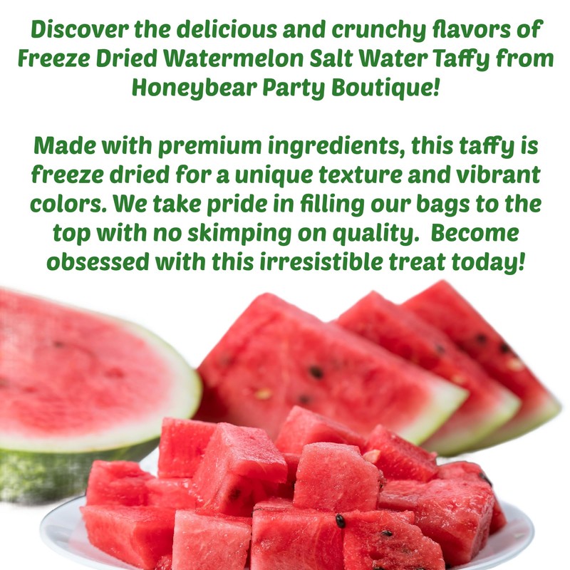 Freeze Dried Candy - Watermelon Taffy - Watermelon Salt Water