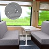 UCandy RV Dinette Cushions Covers,RV Elastic 2-Seater Sofa Chair Cover,Washable