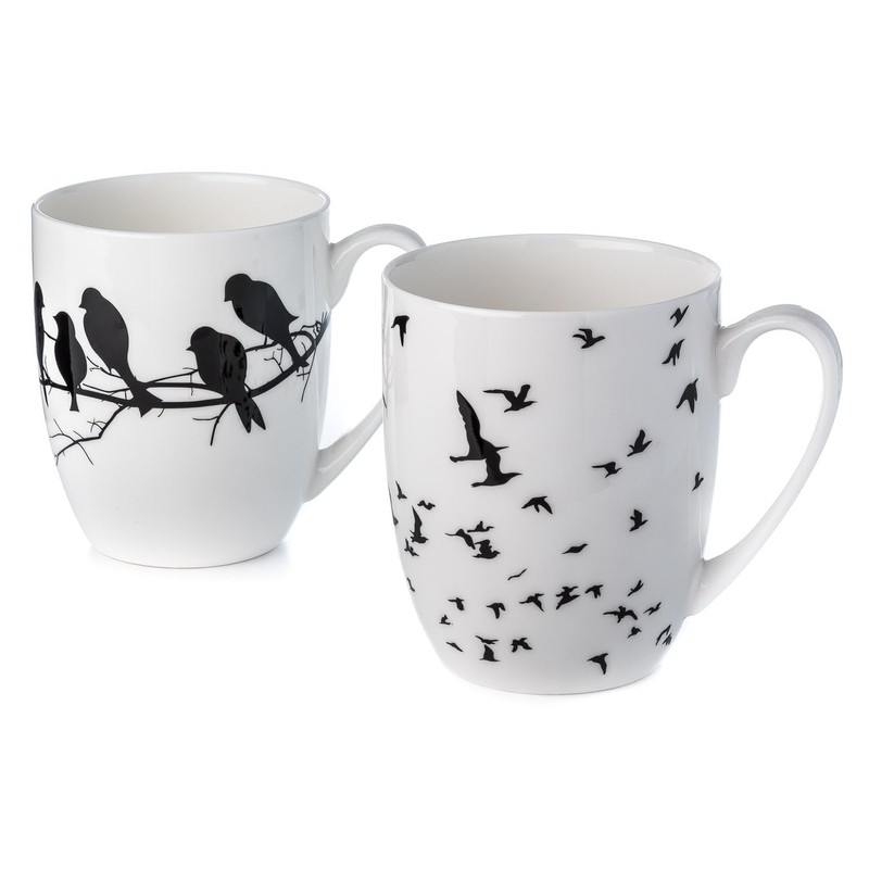 Bird Silhouette Set of 2 Mugs