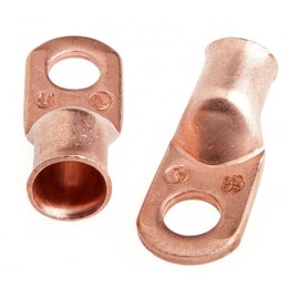 Forney 60101 Copper Cable Lugs, Number 4/0 Cable with 1/2-Inch Stud Size, 2-Pack