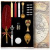 NC Upgraded Wax Seal Stamp Kit,Quill Pen ink Set Includes