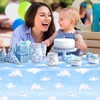 3Pcs Cloud Tablecloths-Cartoon Story Party Supplies Blue Sky White Clouds